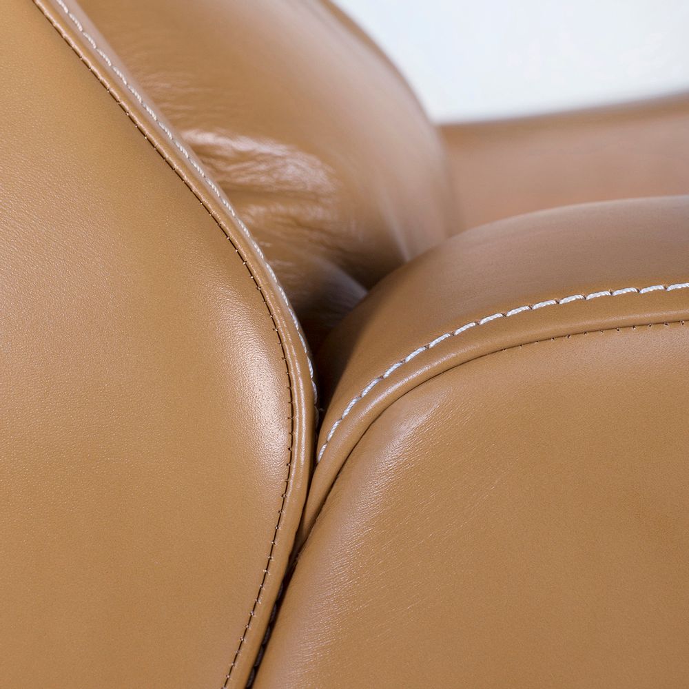 Armchairs - Greenapple Armchair, Capelinhos Armchair, Caramel Leather, Handmade in Portugal - GREENAPPLE DESIGN INTERIORS