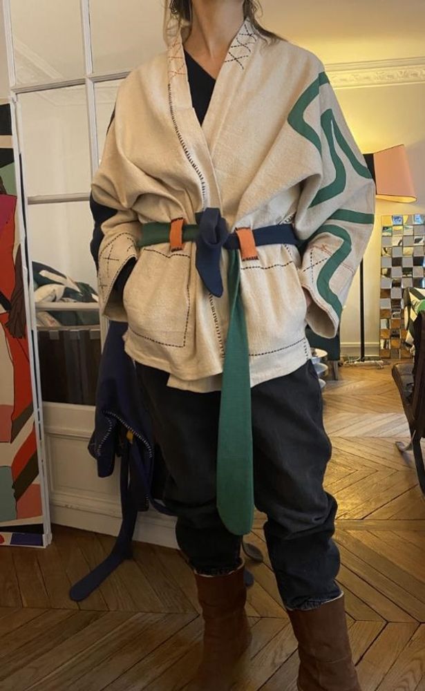 Prêt-à-porter - KIMONOS EN COTON TISSES MAIN - MAISON BE PARISIAN