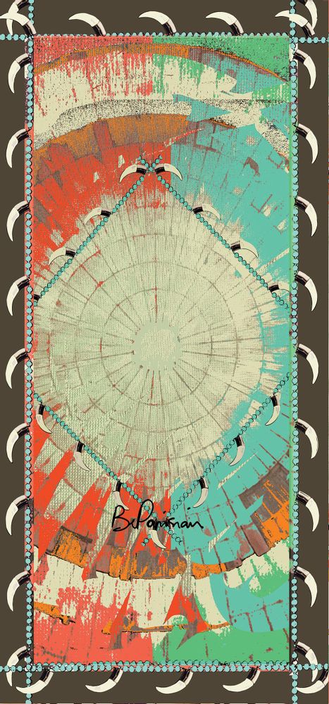 Scarves - SILK SCARF/SNOOD - MAISON BE PARISIAN