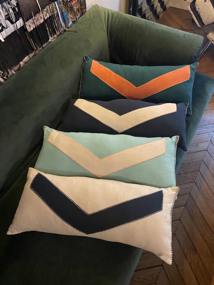 Fabric cushions - COTTON CUSHIONS - MAISON BE PARISIAN