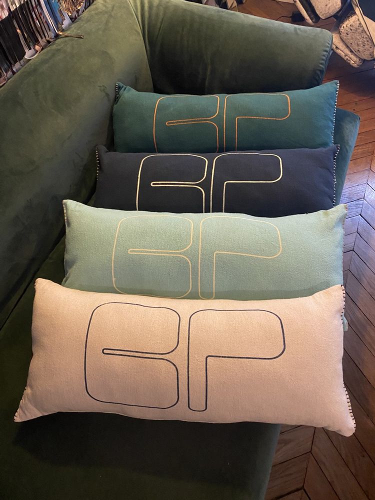 Fabric cushions - COTTON CUSHIONS - MAISON BE PARISIAN