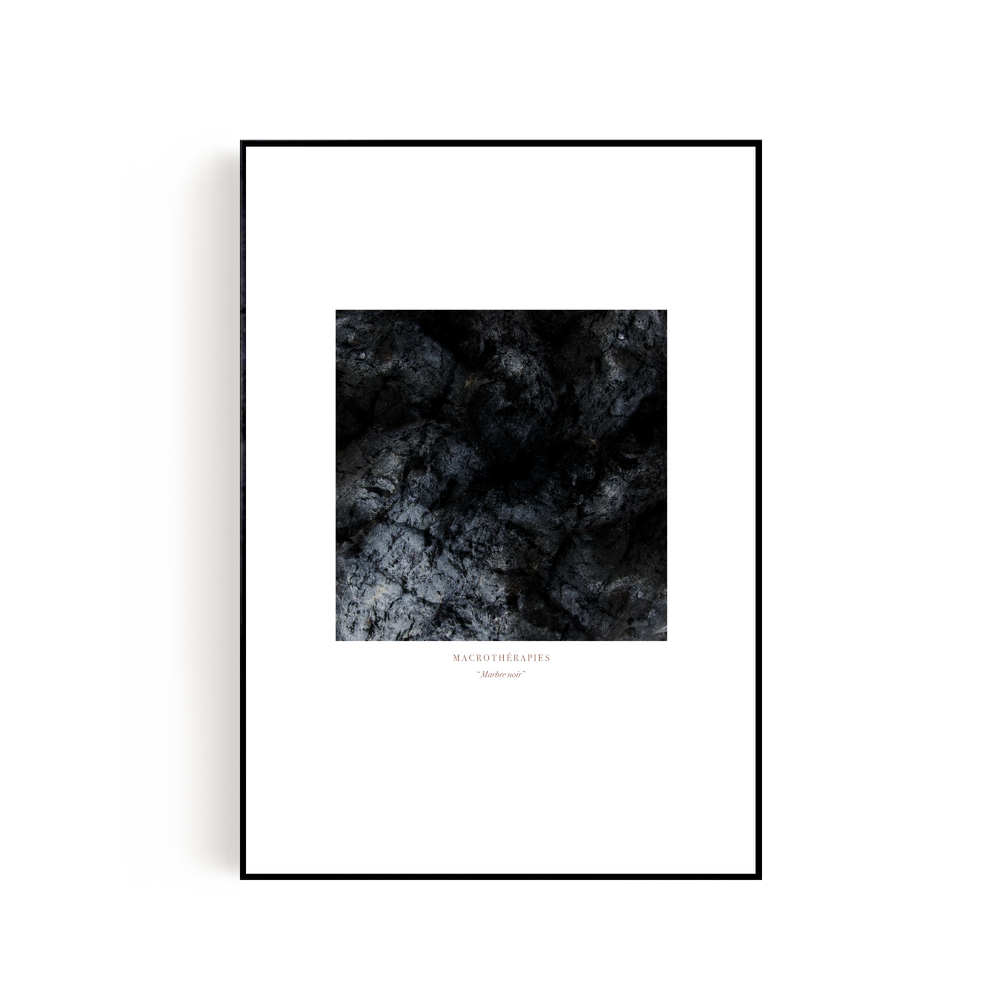 Art photos - “Marbre noir II” / Wall art / Giclée print - DOEN STUDIO