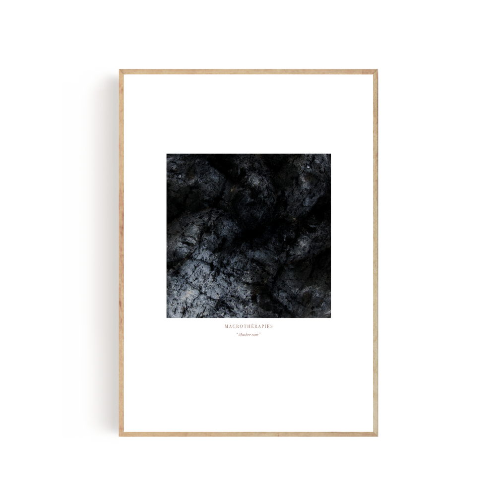 Art photos - “Marbre noir II” / Wall art / Giclée print - DOEN STUDIO