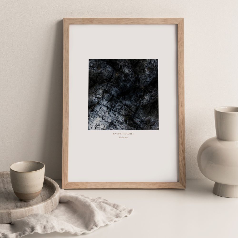 Art photos - “Marbre noir II” / Wall art / Giclée print - DOEN STUDIO