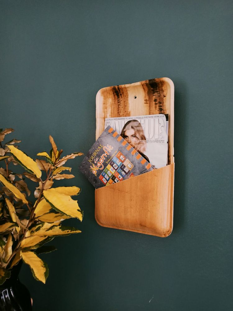 Autres décorations murales - Grand vide poche mural rectangle ( 31x18cm) - ARECABIO