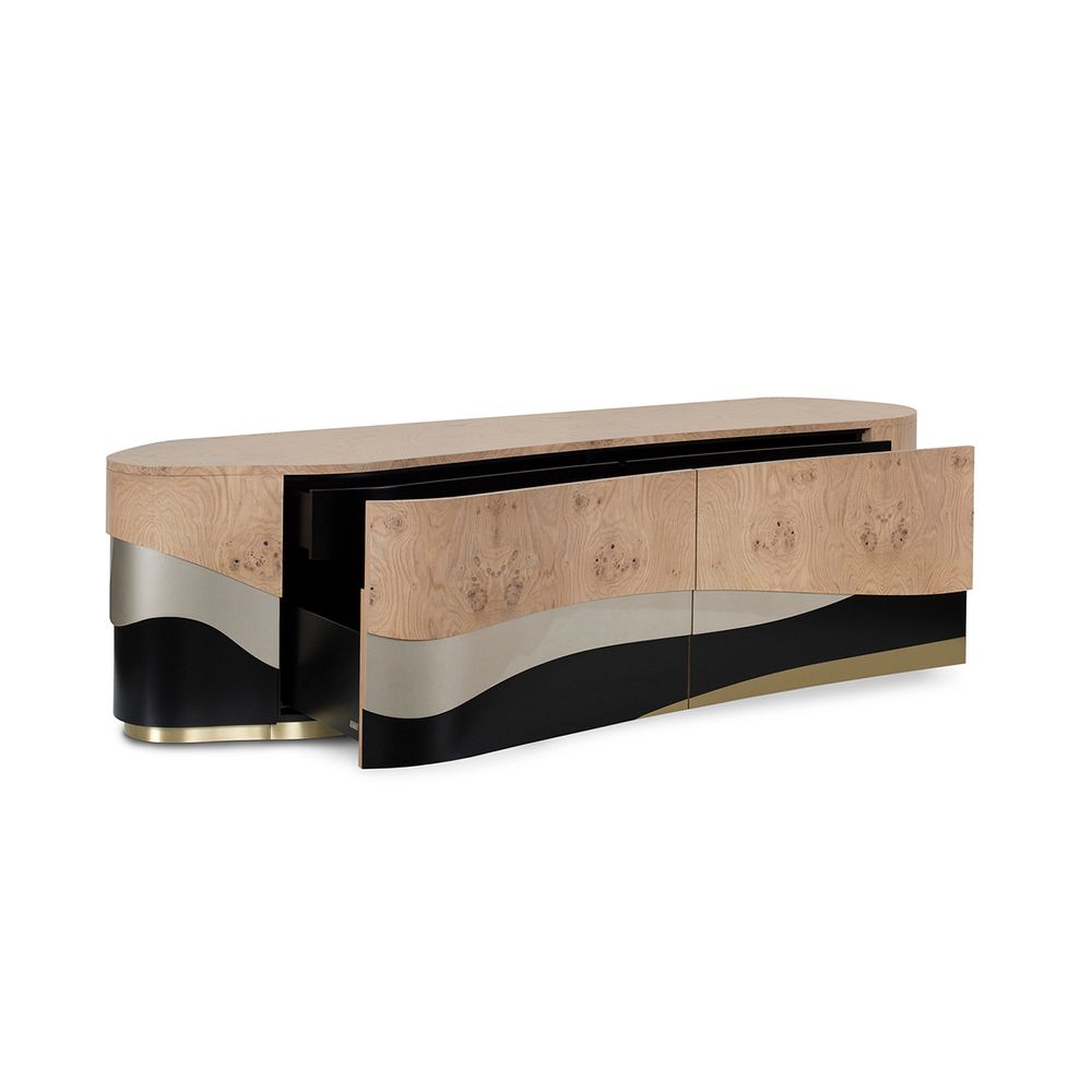 Sideboards - Modern Sistelo Sideboard, Oak Root, Handmade in Portugal by Greenapple - GREENAPPLE DESIGN INTERIORS
