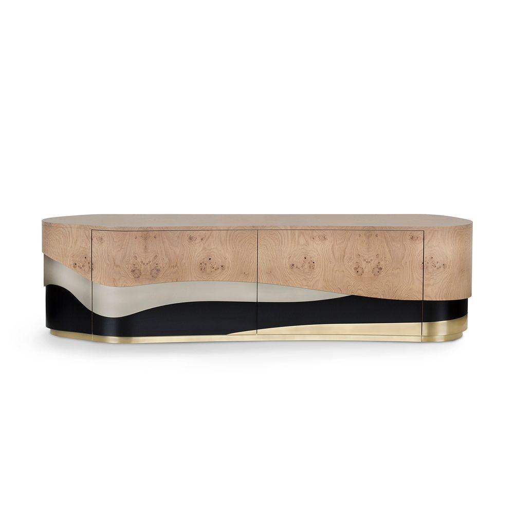 Sideboards - Modern Sistelo Sideboard, Oak Root, Handmade in Portugal by Greenapple - GREENAPPLE DESIGN INTERIORS