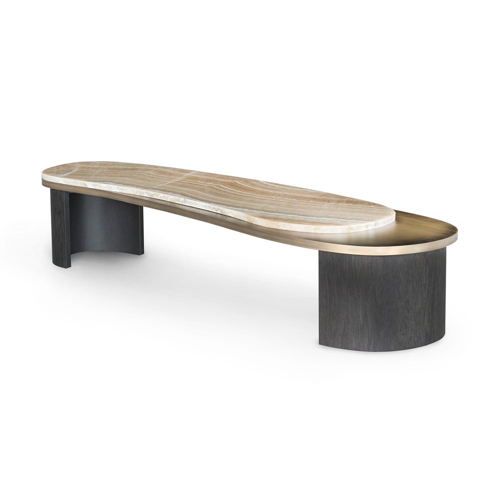 Tables basses - Table basse Greenapple, table basse Armona, Shadow Onyx, fabriquée à la main au Portugal - GREENAPPLE DESIGN INTERIORS