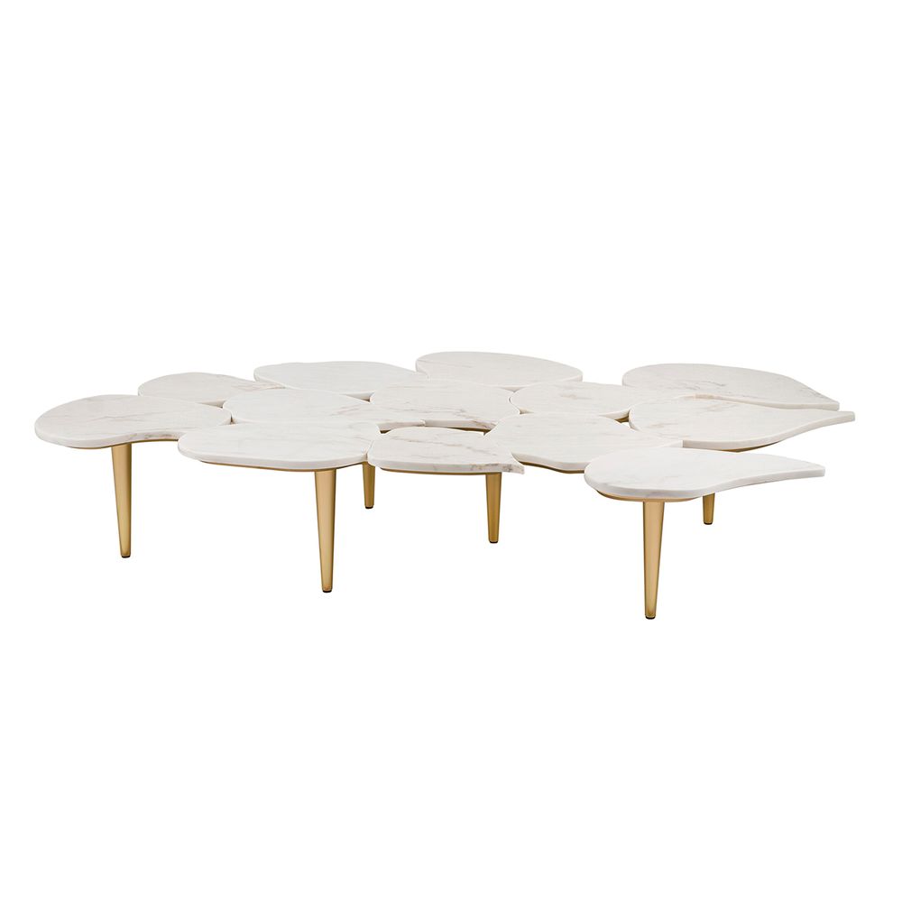 Coffee tables - Greenapple Coffee Table, Infinity Coffee Table, Calacatta Marble, Handmade in Portugal - GREENAPPLE DESIGN INTERIORS