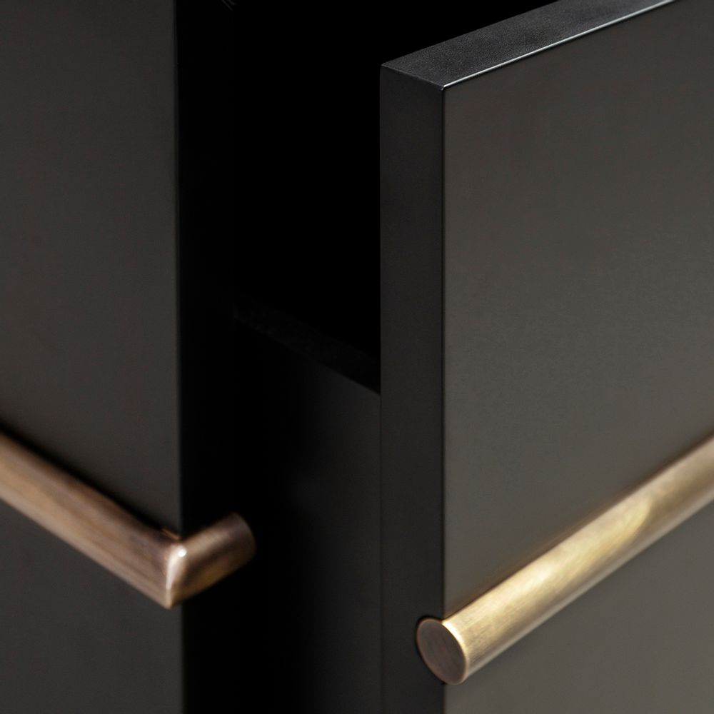 Sideboards - Modern Sunshine Sideboard, Black & Bordeaux, Handmade in Portugal by Greenapple - GREENAPPLE DESIGN INTERIORS