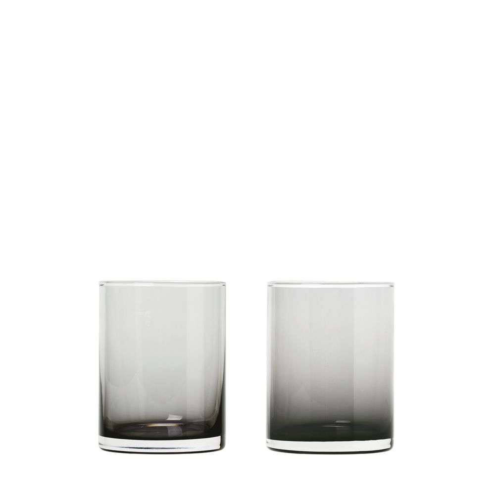 Glass - Set 2 tumblers smoke -MERA- - BLOMUS