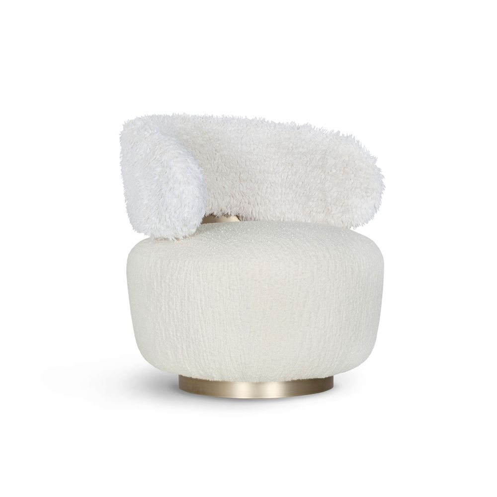 Fauteuils - Fauteuil Greenapple, Fauteuil Caju, Bouclé Blanc - GREENAPPLE DESIGN INTERIORS
