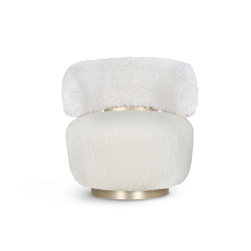 Fauteuils - Fauteuil Greenapple, Fauteuil Caju, Bouclé Blanc - GREENAPPLE DESIGN INTERIORS