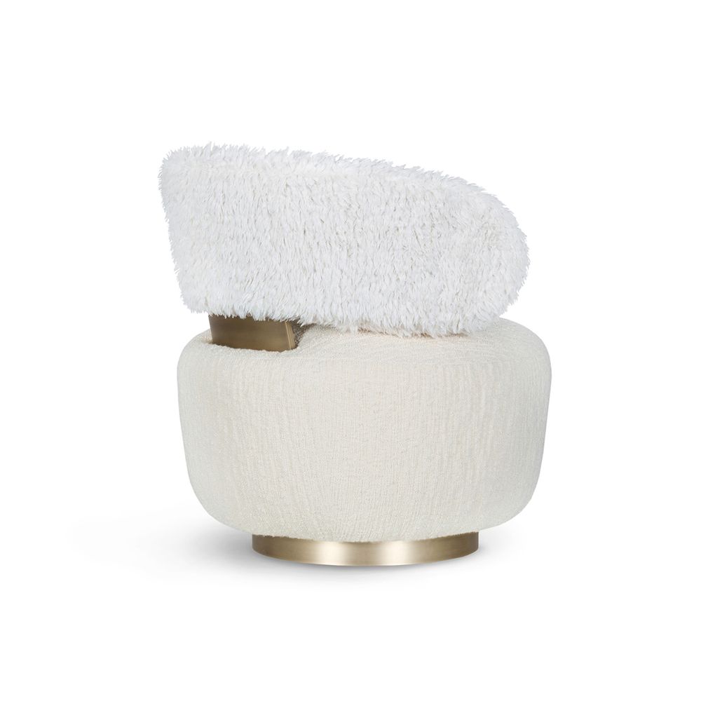Fauteuils - Fauteuil Greenapple, Fauteuil Caju, Bouclé Blanc - GREENAPPLE DESIGN INTERIORS