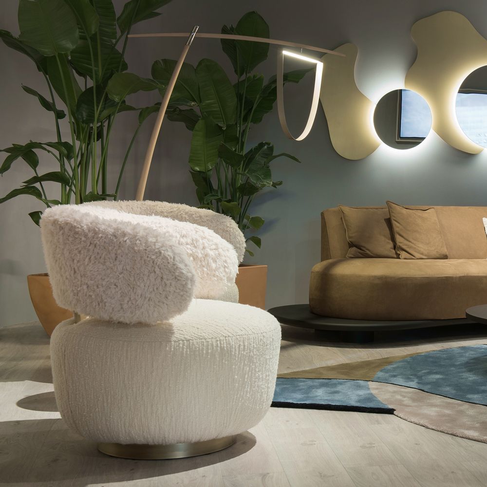 Fauteuils - Fauteuil Greenapple, Fauteuil Caju, Bouclé Blanc - GREENAPPLE DESIGN INTERIORS