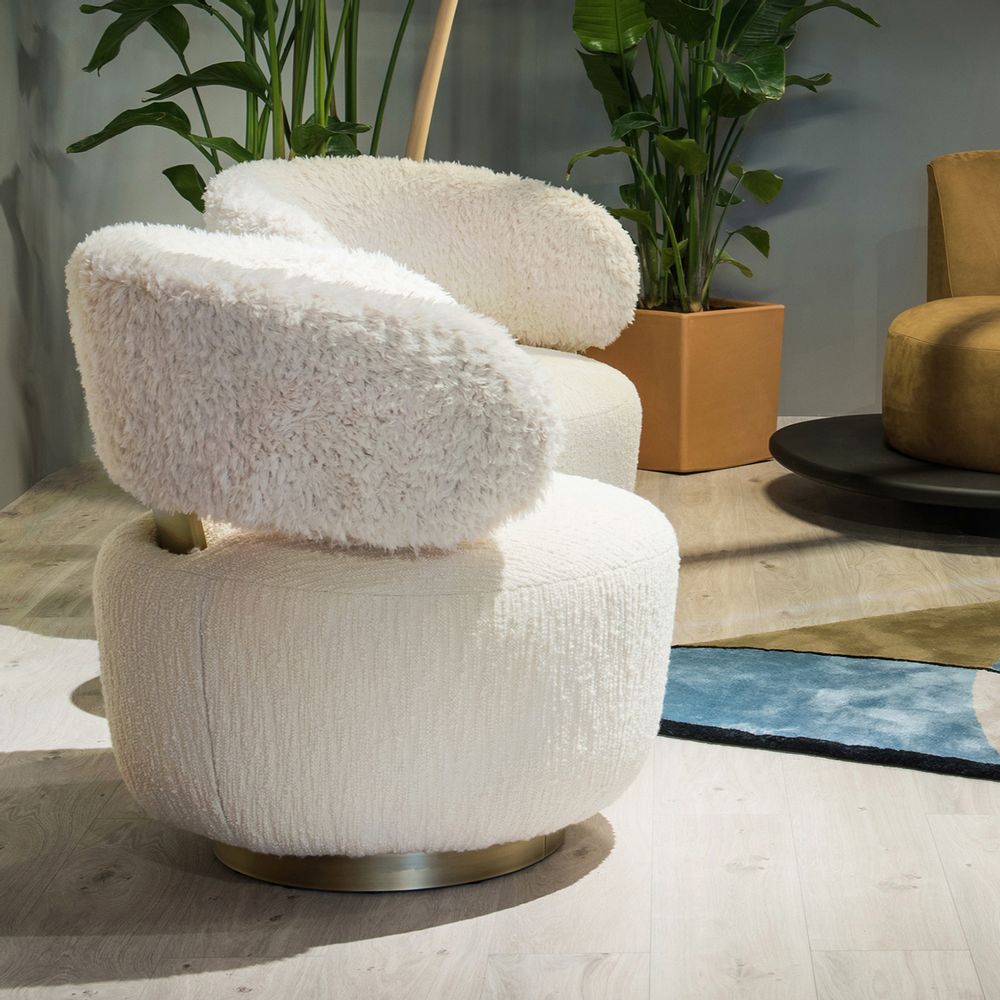 Fauteuils - Fauteuil Greenapple, Fauteuil Caju, Bouclé Blanc - GREENAPPLE DESIGN INTERIORS