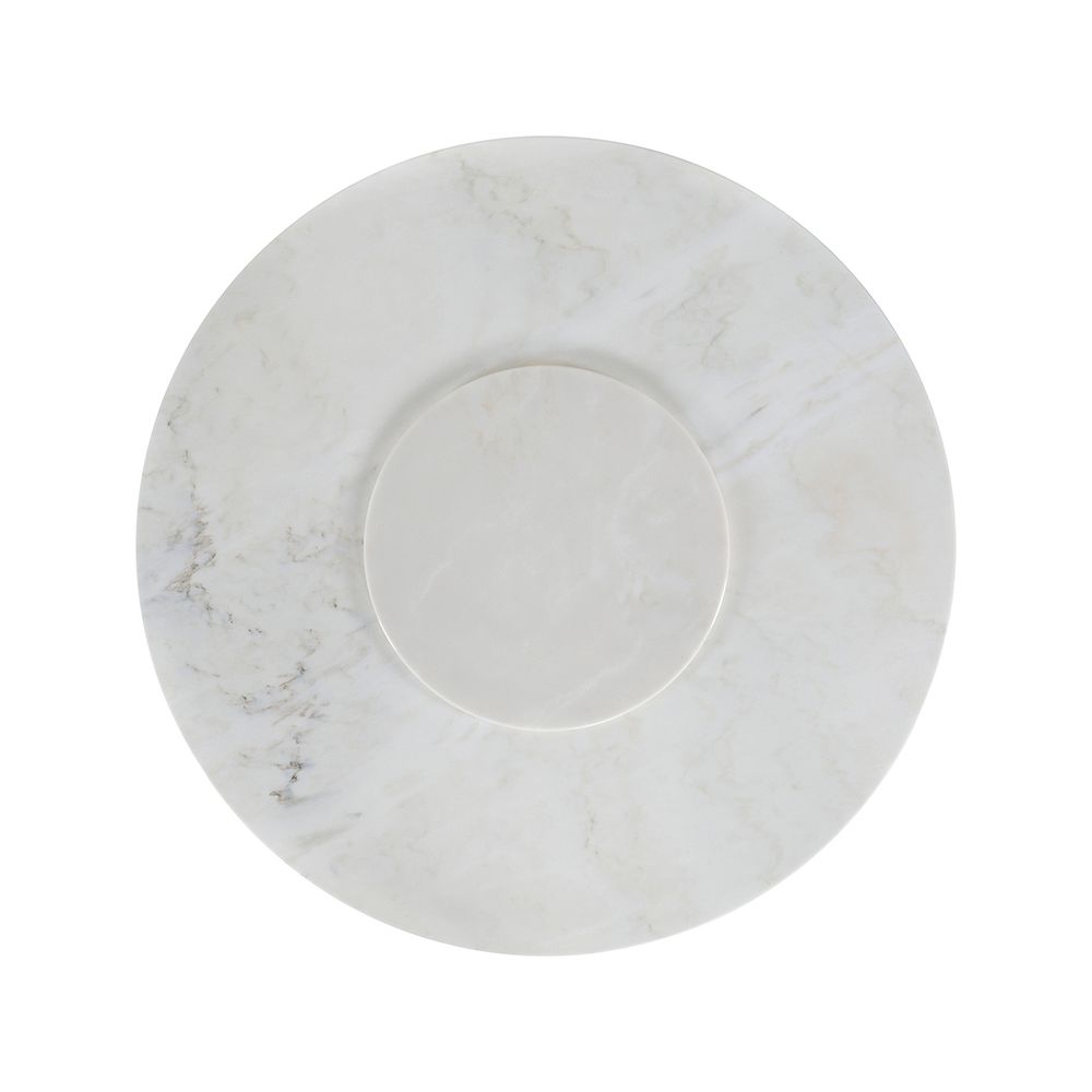Dining Tables - Modern Ferreirinha Round Dining Table, Calacatta Marble, Handmade by Greenapple - GREENAPPLE DESIGN INTERIORS
