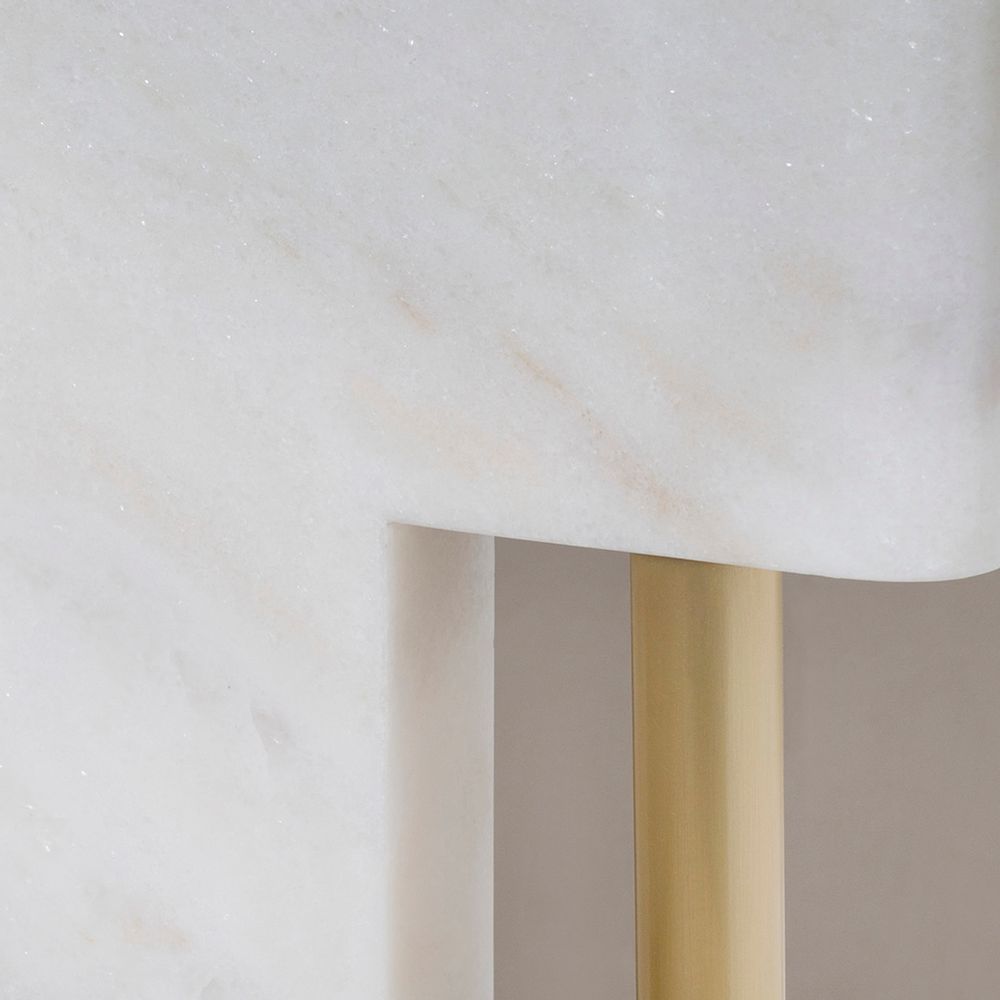 Dining Tables - Modern Ferreirinha Round Dining Table, Calacatta Marble, Handmade by Greenapple - GREENAPPLE DESIGN INTERIORS