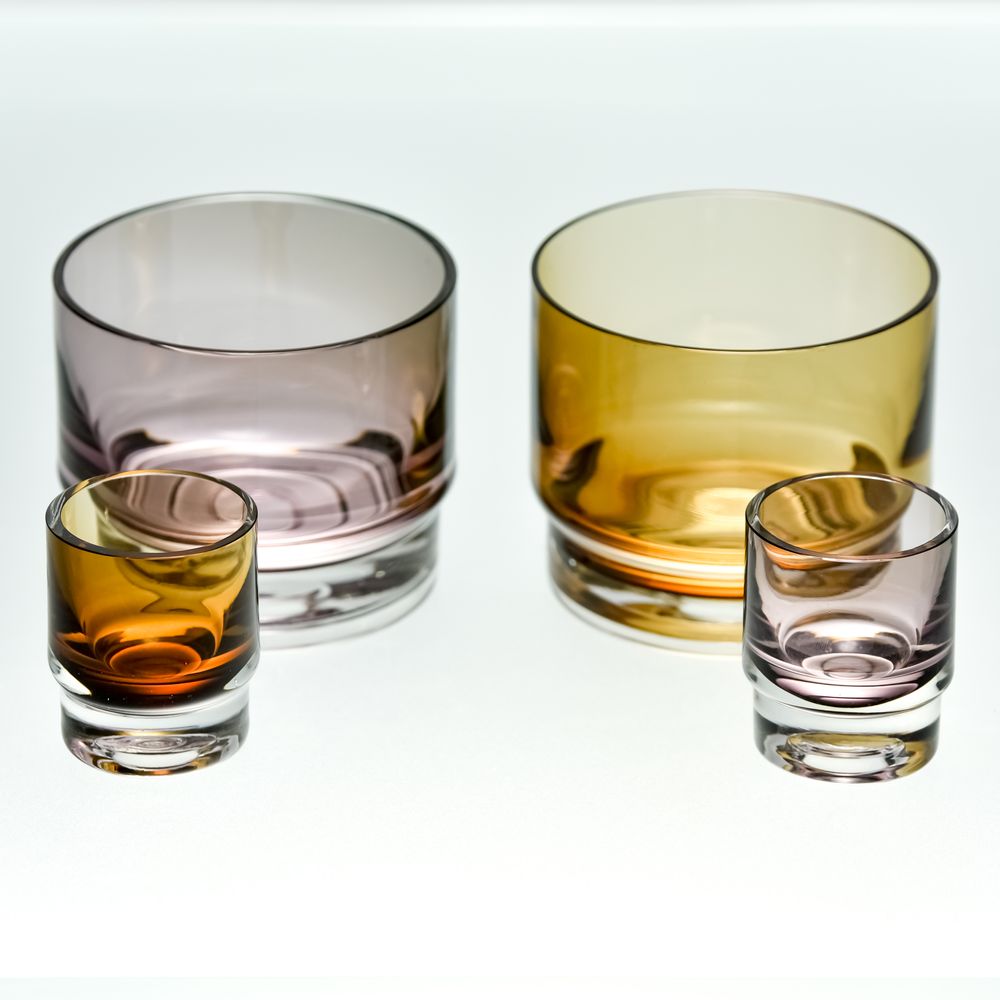 Verre d'art - Verres en cristal artisanaux IVOC - BARANSKA DESIGN