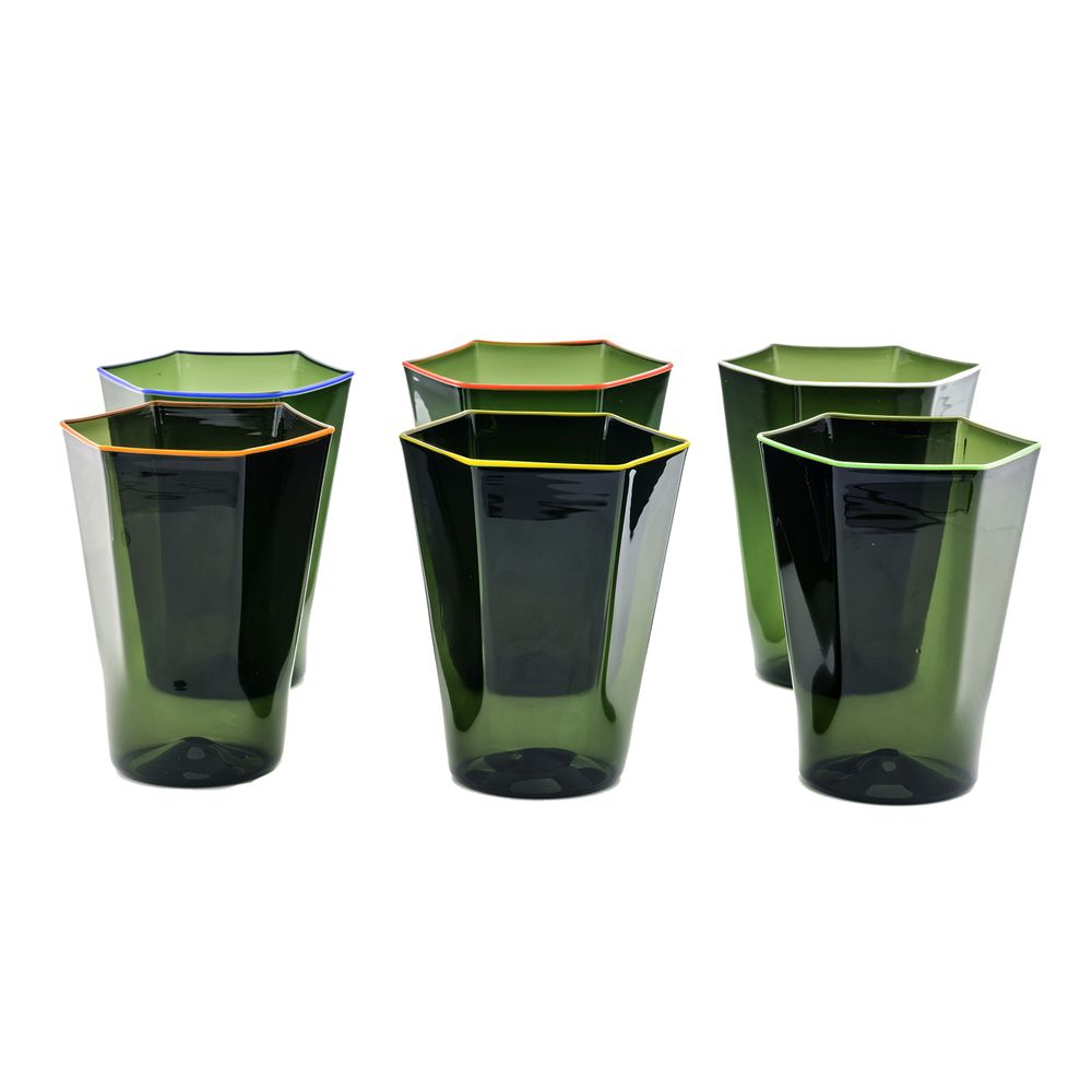 Glass - Set of 6 Laguna Glasses - GIBERTO VENEZIA