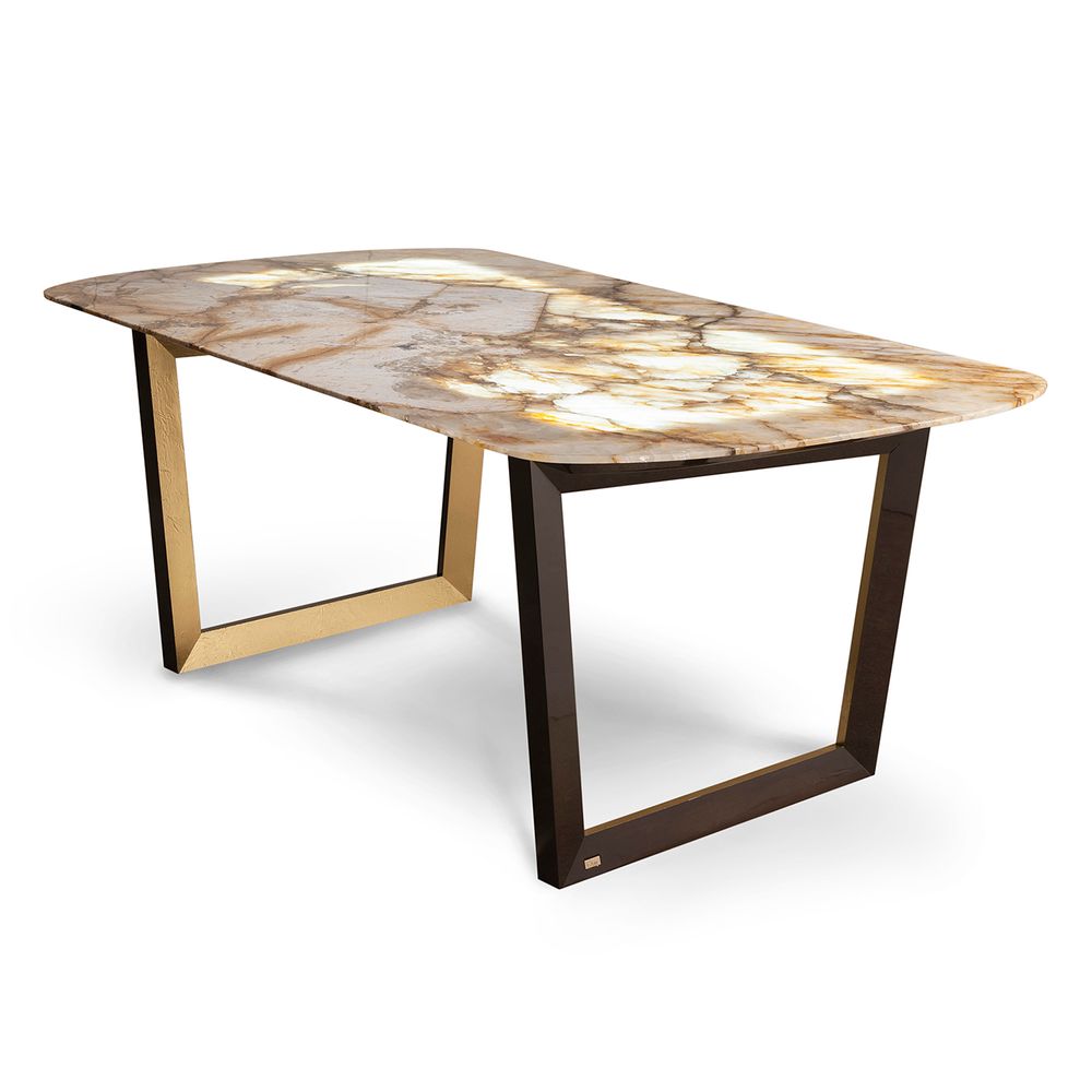 Dining Tables - Greenapple Dining Table, Olisippo Dining Table, Patagonia Granite, Handmade in Portugal - GREENAPPLE DESIGN INTERIORS