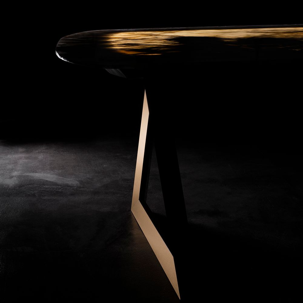 Dining Tables - Greenapple Dining Table, Olisippo Dining Table, Patagonia Granite, Handmade in Portugal - GREENAPPLE DESIGN INTERIORS