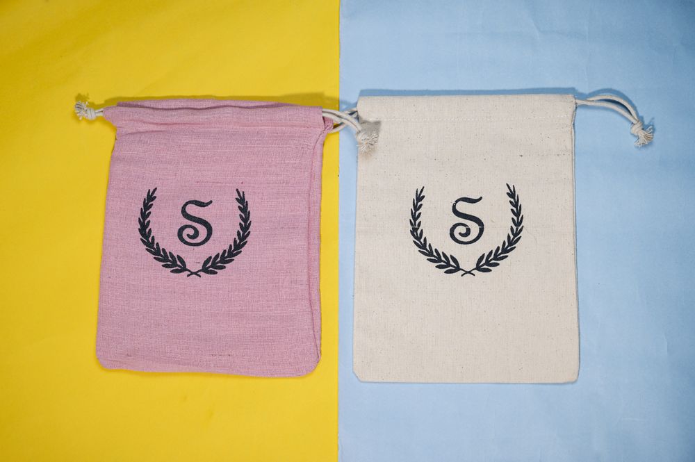 Sacs et cabas - Pochette en jute (avec cordon de serrage) - SS EXPORTS