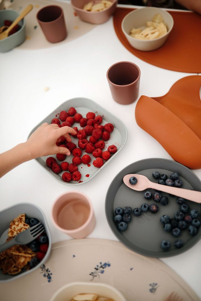 Kids accessories - Assiettes carrées MUSHIE - PETIT TRUC