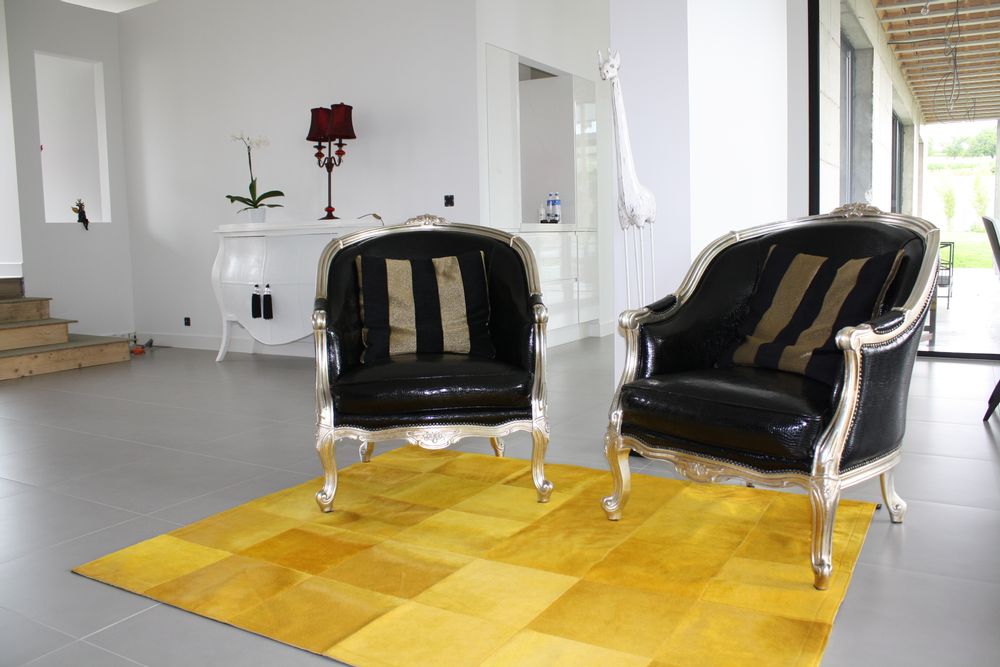 Tapis sur-mesure - Tapis en peau de vache teinté  - TERGUS