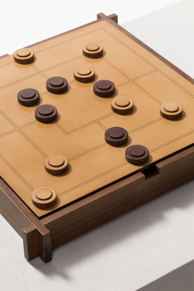 Design objects - STRUCTURA TRIPLE GAME BOX CHESS | DRAUGHTS | MUEHLE - GIOBAGNARA