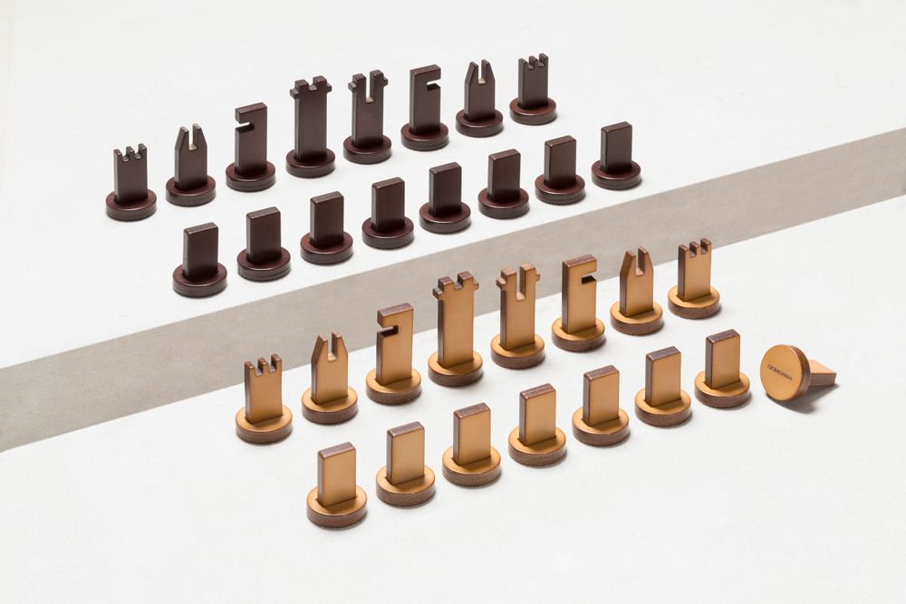 Design objects - STRUCTURA TRIPLE GAME BOX CHESS | DRAUGHTS | MUEHLE - GIOBAGNARA