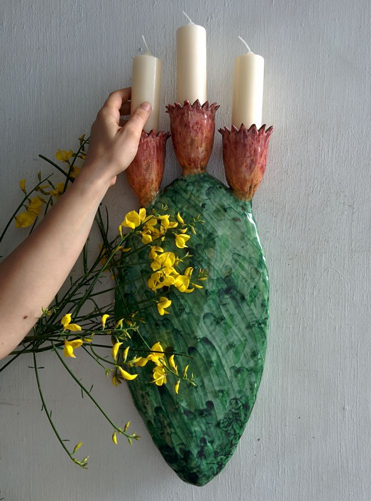 Decorative objects - Prickly Pear Candle Holder - AGATA TREASURES