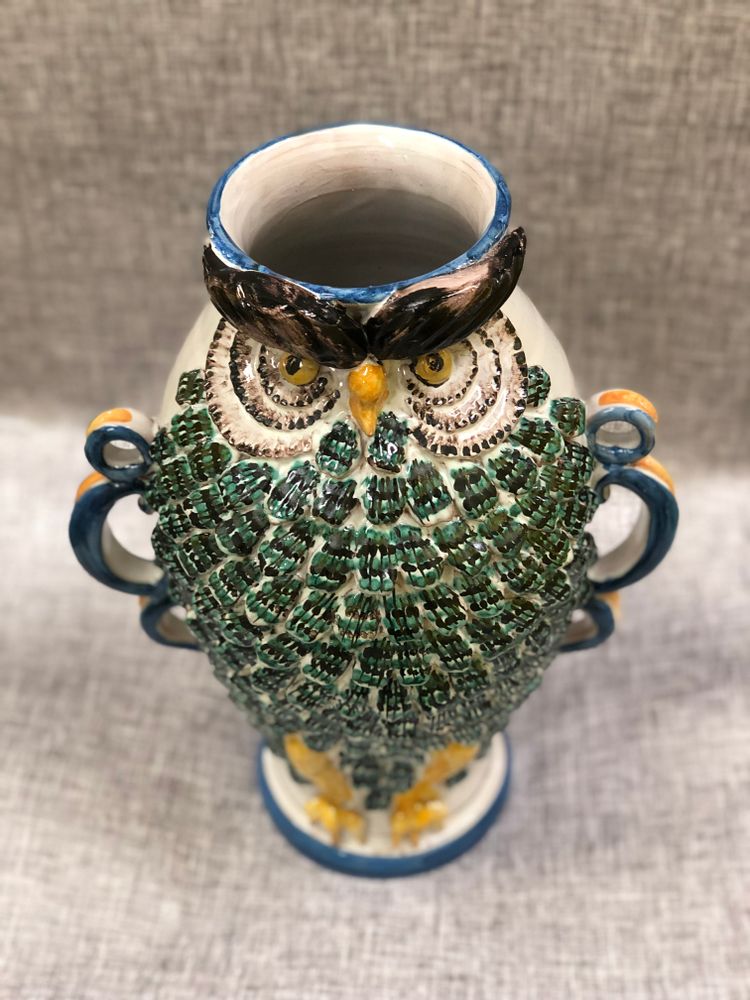 Vases - Owl Vase - AGATA TREASURES