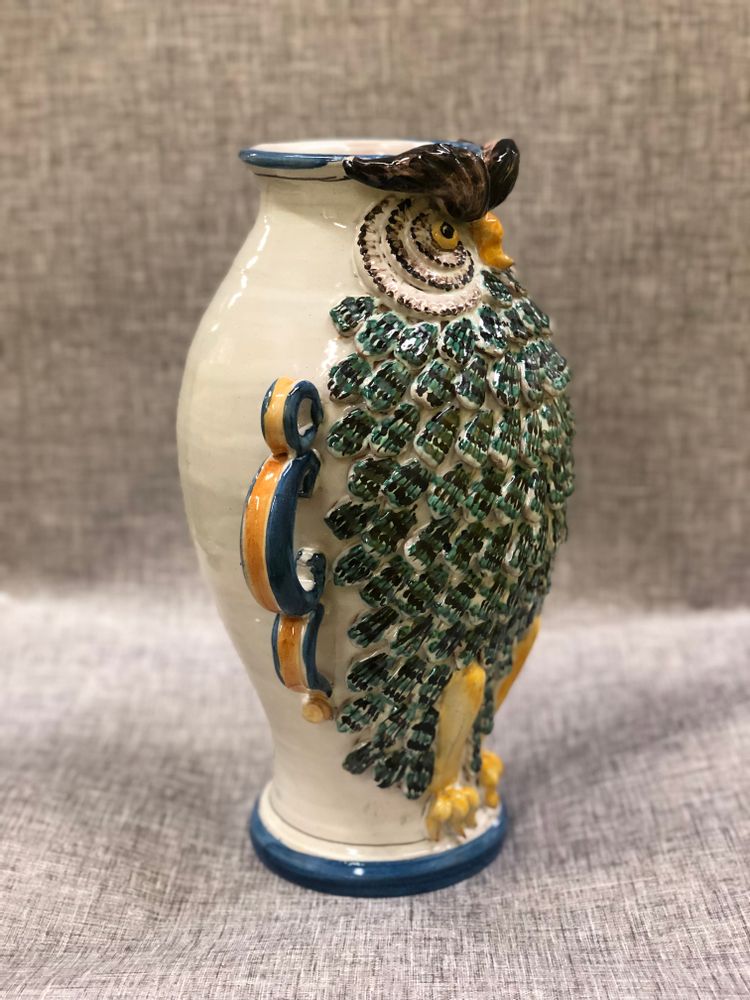 Vases - Owl Vase - AGATA TREASURES