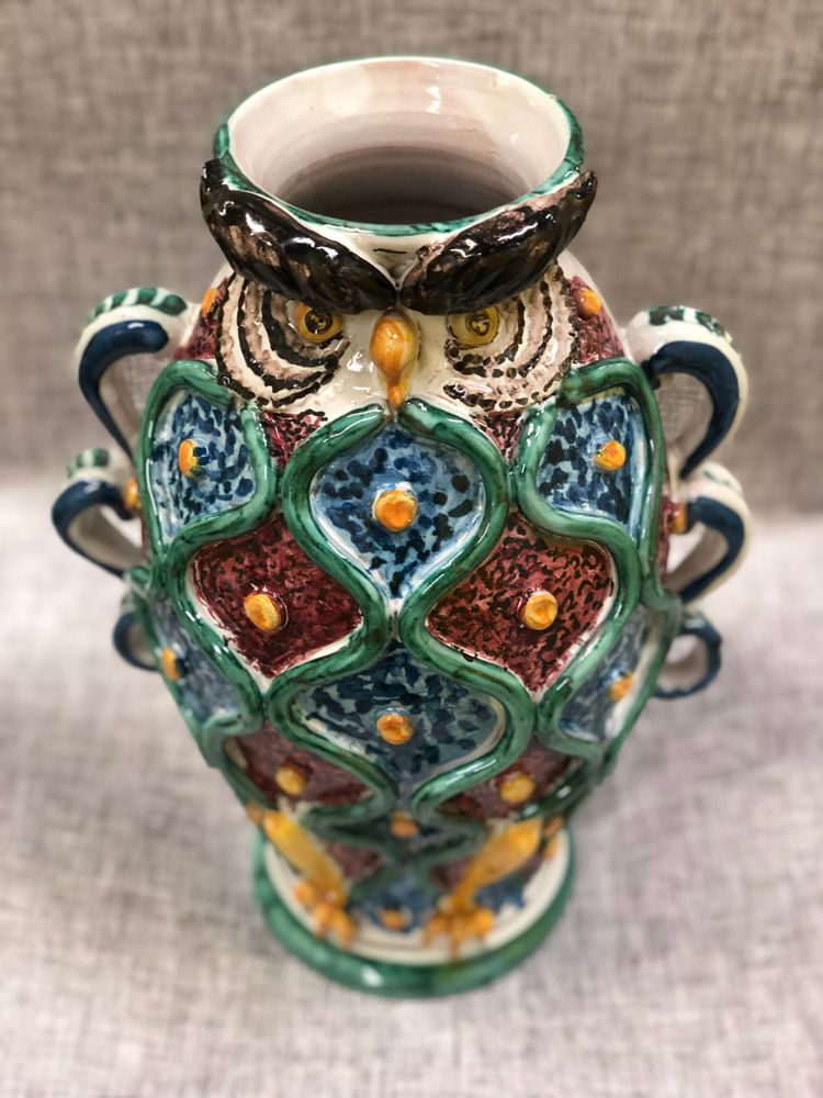 Vases - Owl Vase - AGATA TREASURES