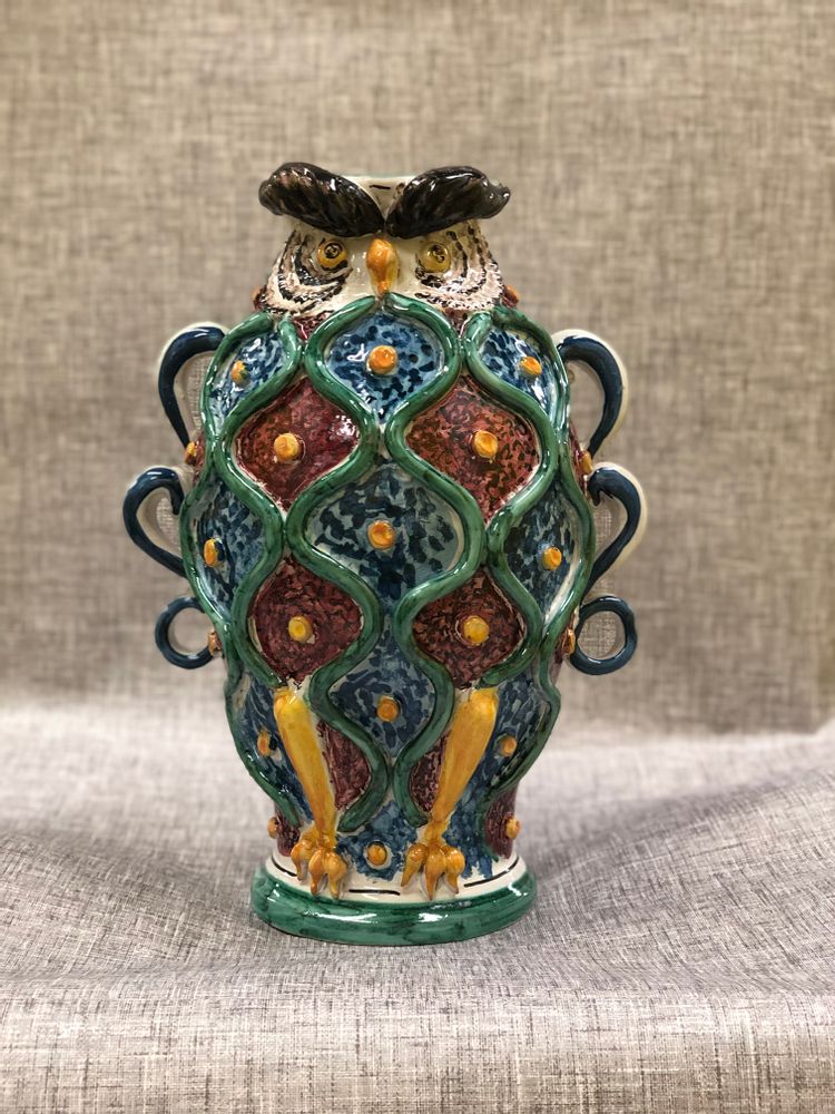 Vases - Owl Vase - AGATA TREASURES