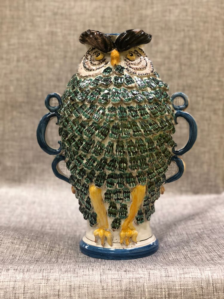 Vases - Owl Vase - AGATA TREASURES