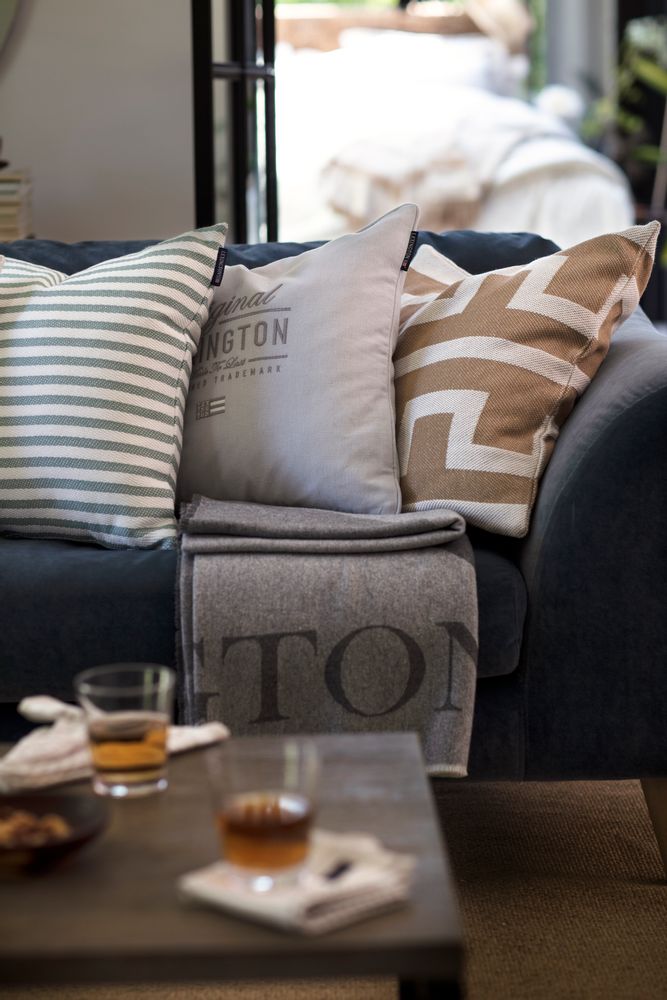 Cushions - Spring 21 Graphic Recycled Cushions & Throw - LEXINGTON COMPANY