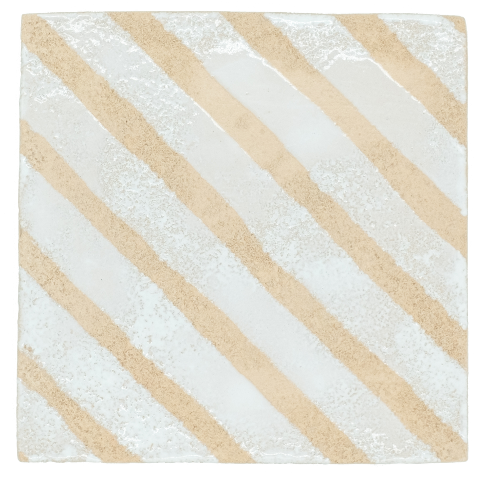 Other wall decoration - STRIPE- handmade terracotta tile - covering, tiling - COSMOGRAPHIES