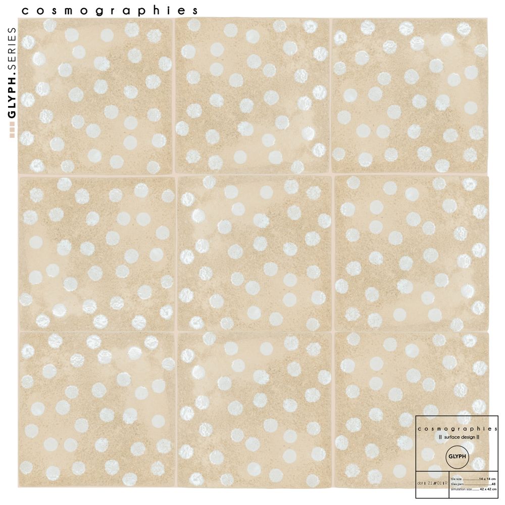 Faience tiles - DOT - terracotta tiles - cladding, tile - COSMOGRAPHIES