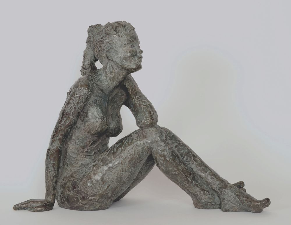 Sculptures, statuettes and miniatures - Sculpture Marie - bronze - CATHERINE DE KERHOR
