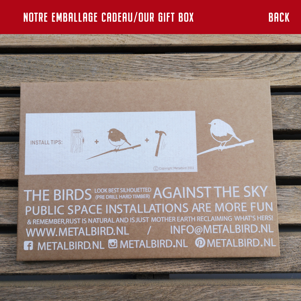 Decorative objects - Metalbird Crested tit - METALBIRD