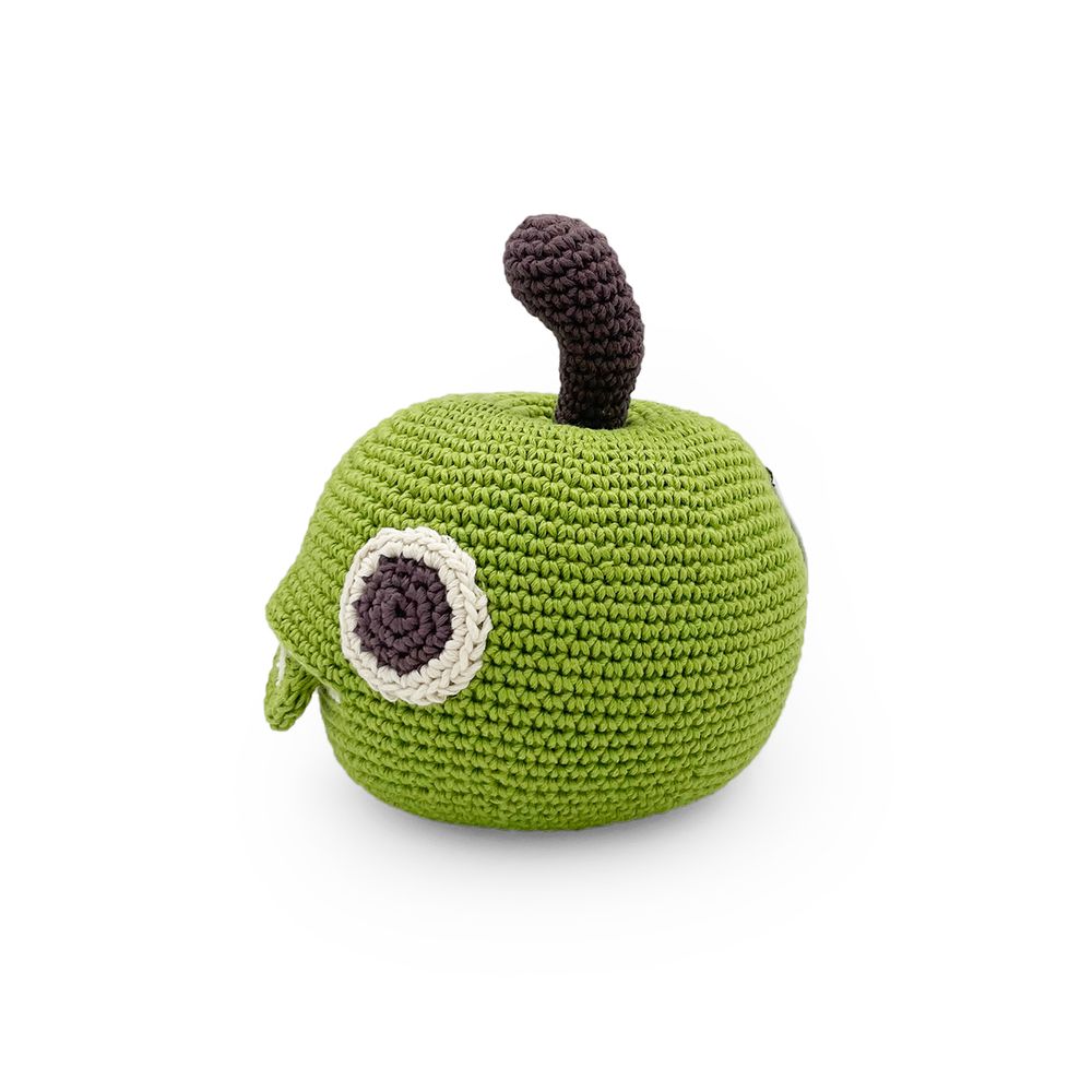 Toys - RINGO APPLE - MUSIC BOX 100% ORGANIC COTTON - MYUM - THE VEGGY TOYS