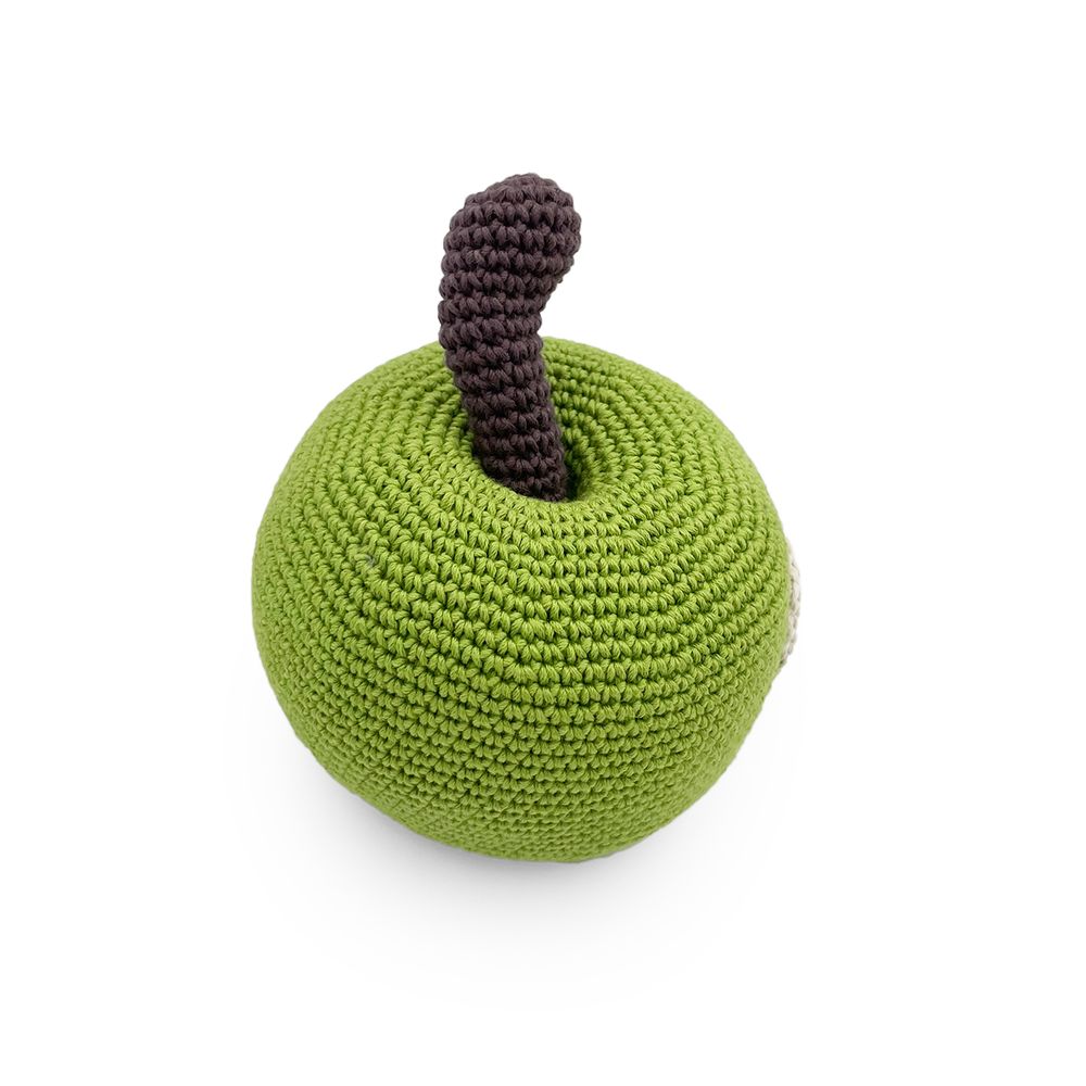 Toys - RINGO APPLE - MUSIC BOX 100% ORGANIC COTTON - MYUM - THE VEGGY TOYS