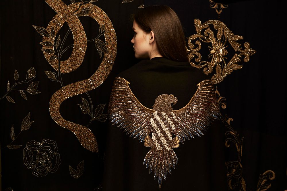 Foulards et écharpes - L'aigle bijou unique - JANAVI