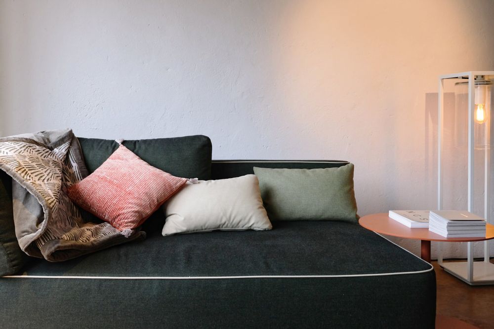Coussins textile - VELOURAMA - Housse de Coussin Velours imprimé brique 40 x 40 cm - CONSTELLE HOME