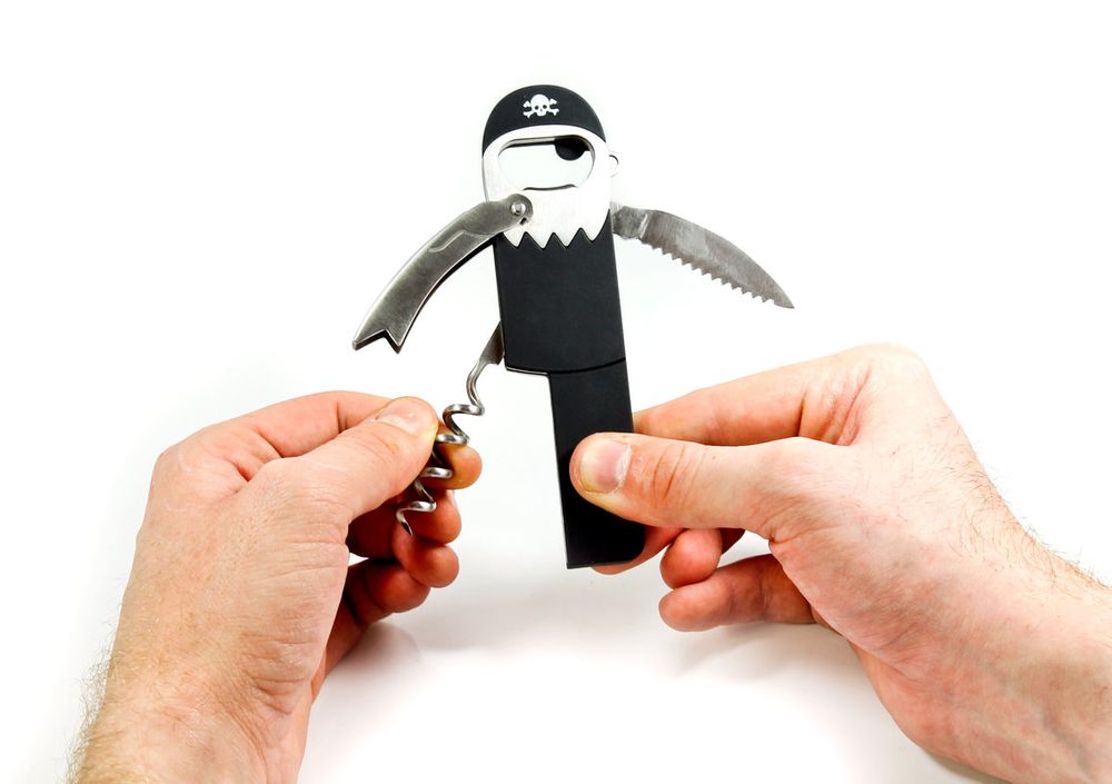 Gifts - Pirate corkscrew - SUCK UK