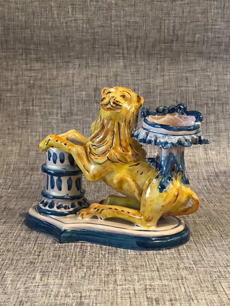 Decorative objects - Leone Candle Holder - AGATA TREASURES