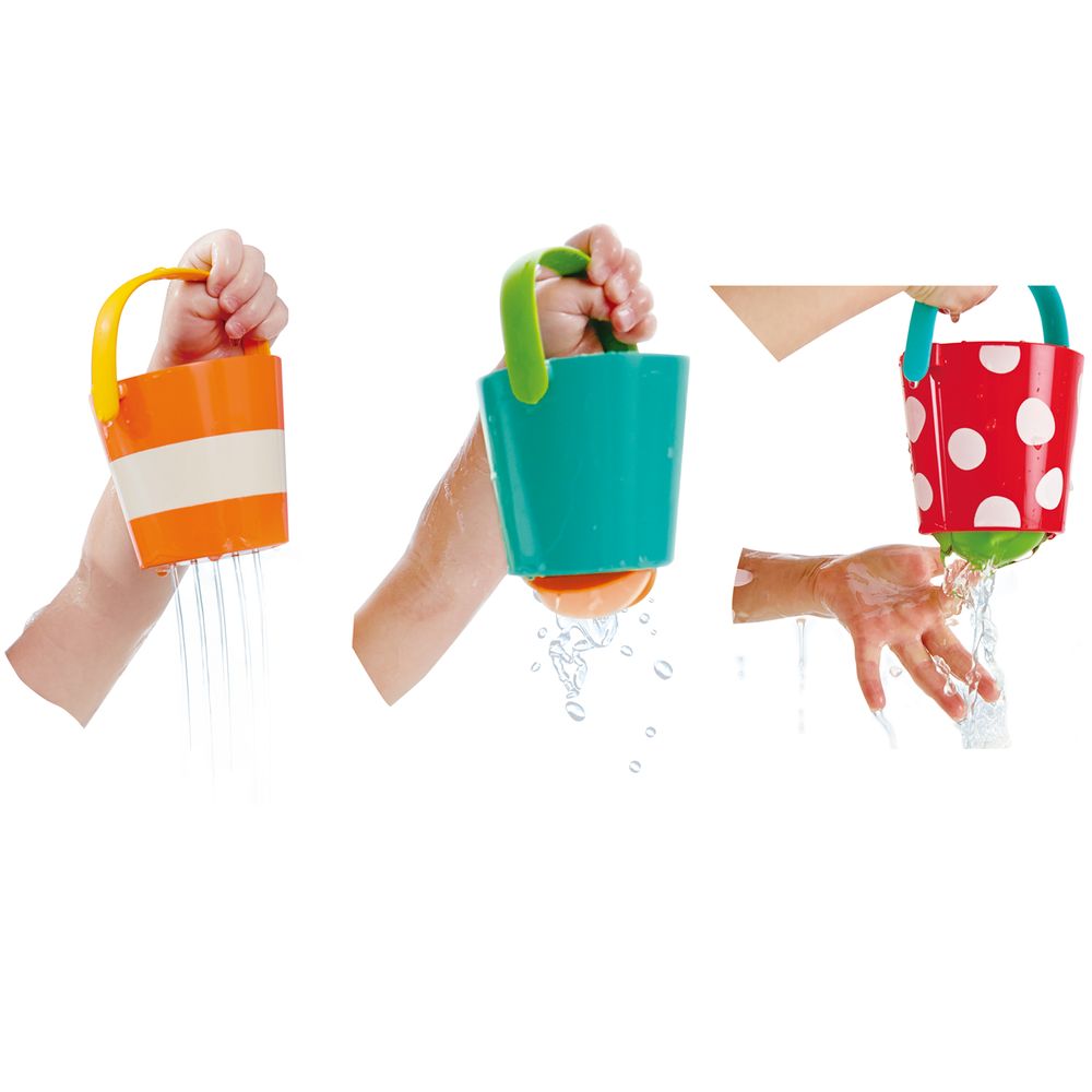 Toys - Set of colorful buckets for the bath - TOYNAMICS HAPE NEBULOUS STARS
