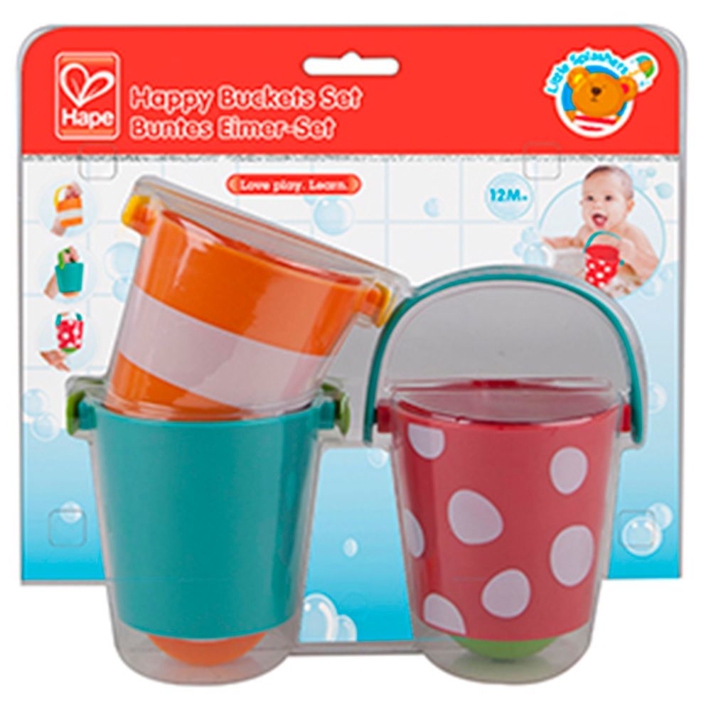 Toys - Set of colorful buckets for the bath - TOYNAMICS HAPE NEBULOUS STARS
